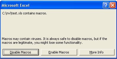 EXCEL MACRO VIRUS